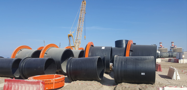 Intake and Outfall line at Barka Desalination Plant